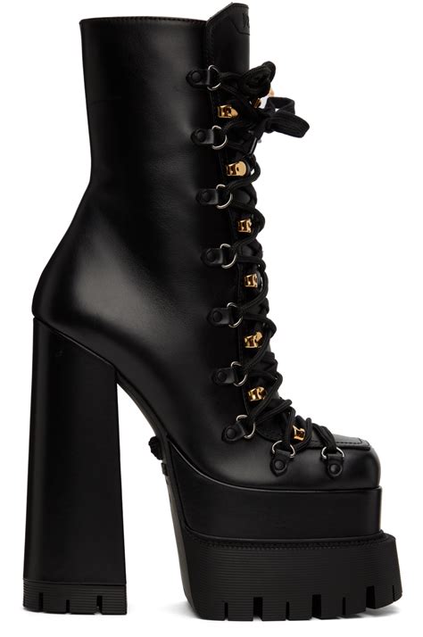 platform shoes versace|Versace platform boots.